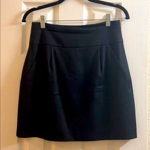 Black high waisted mini skirt- Theory